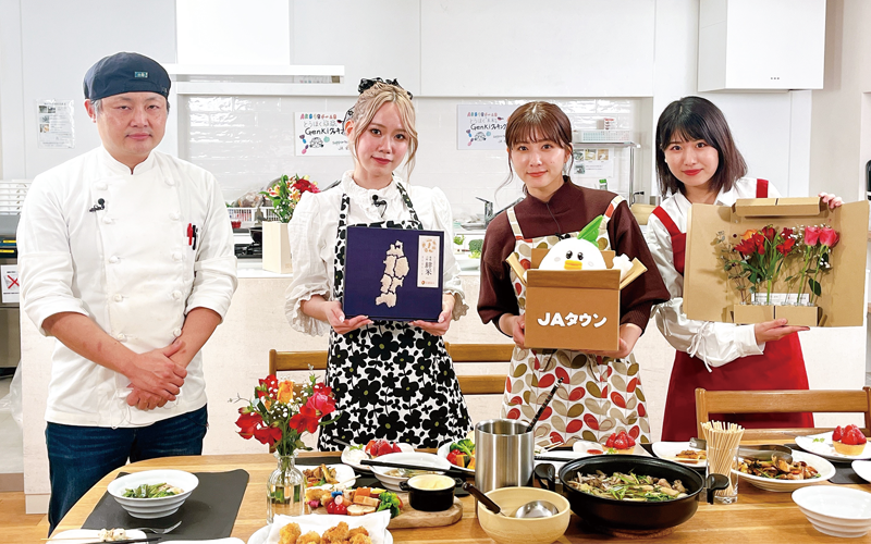 AKB48チーム8メンバーが「きりたんぽ」料理に挑戦